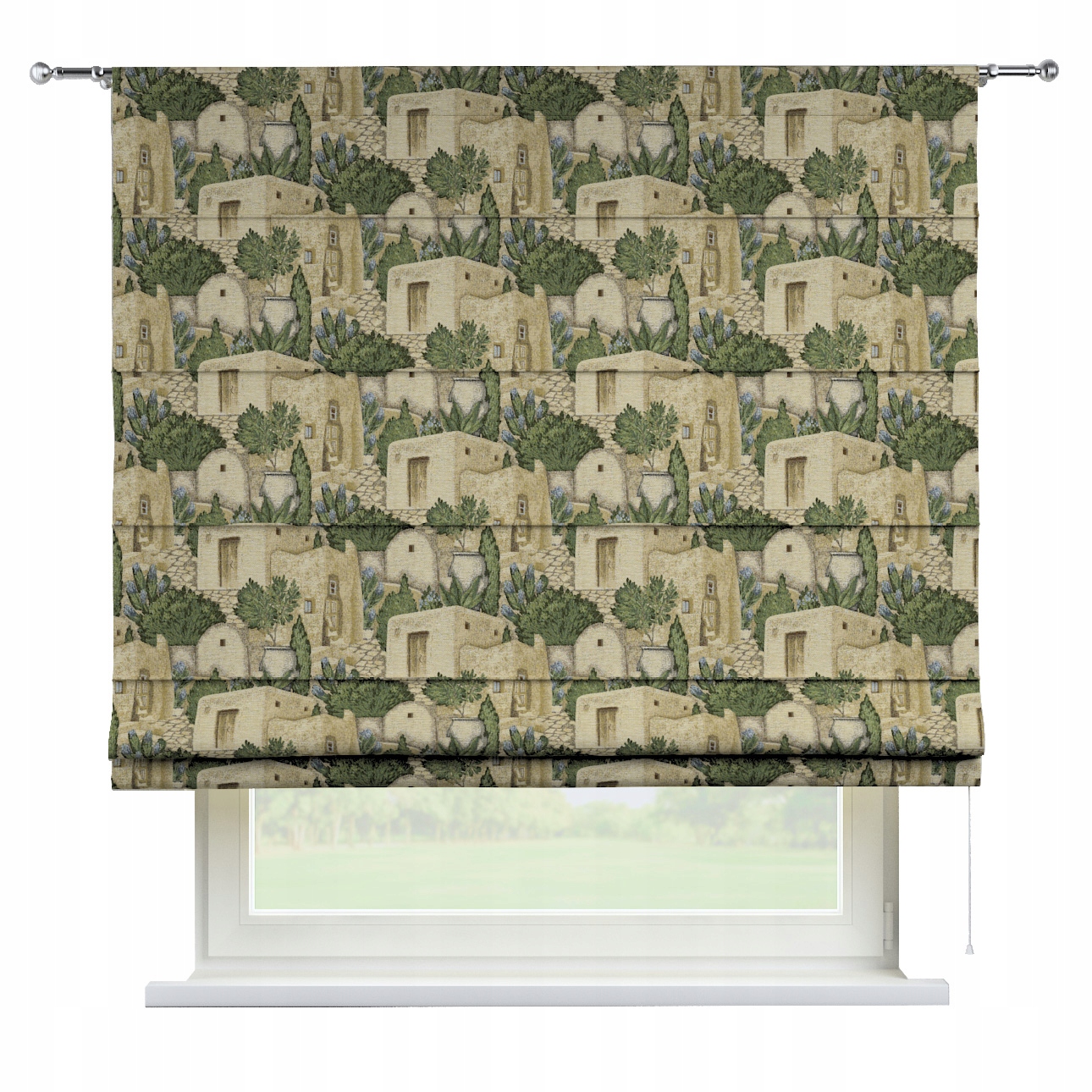 Hotová rímska roleta Torino 160 x 170 cm zelená