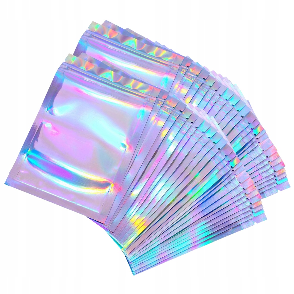 

Torebka Plastikowa Opakowanie Holograficzne Biżuteria 100 Szt
