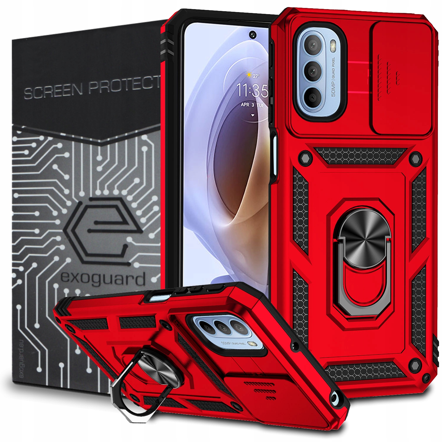 

Case Etui Pancerne+szkło do Motorola Moto G31 G41