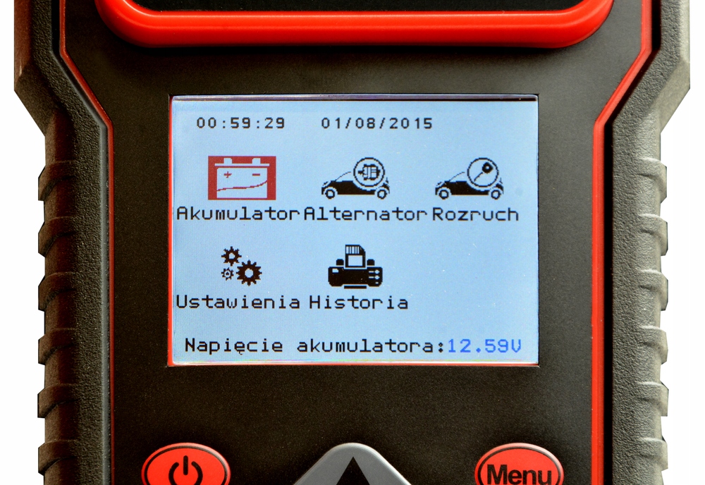 Tester z drukarka BDT7000 WET EFB GEL AGM walizka Weight with packaging 4 kg