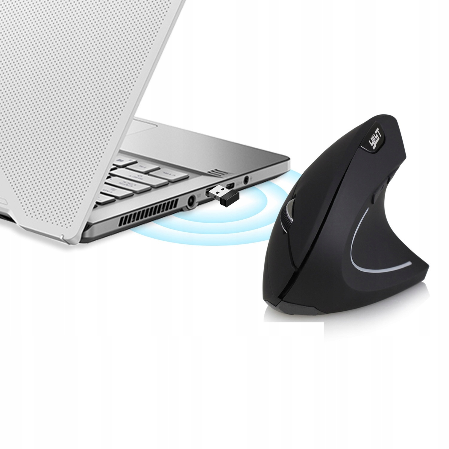 MYSZ BEZPRZEWODOWA ERGONOMICZNA WERTYKALNA DO KOMPUTERA + PODKŁADKA GRATIS Sensor optyczny