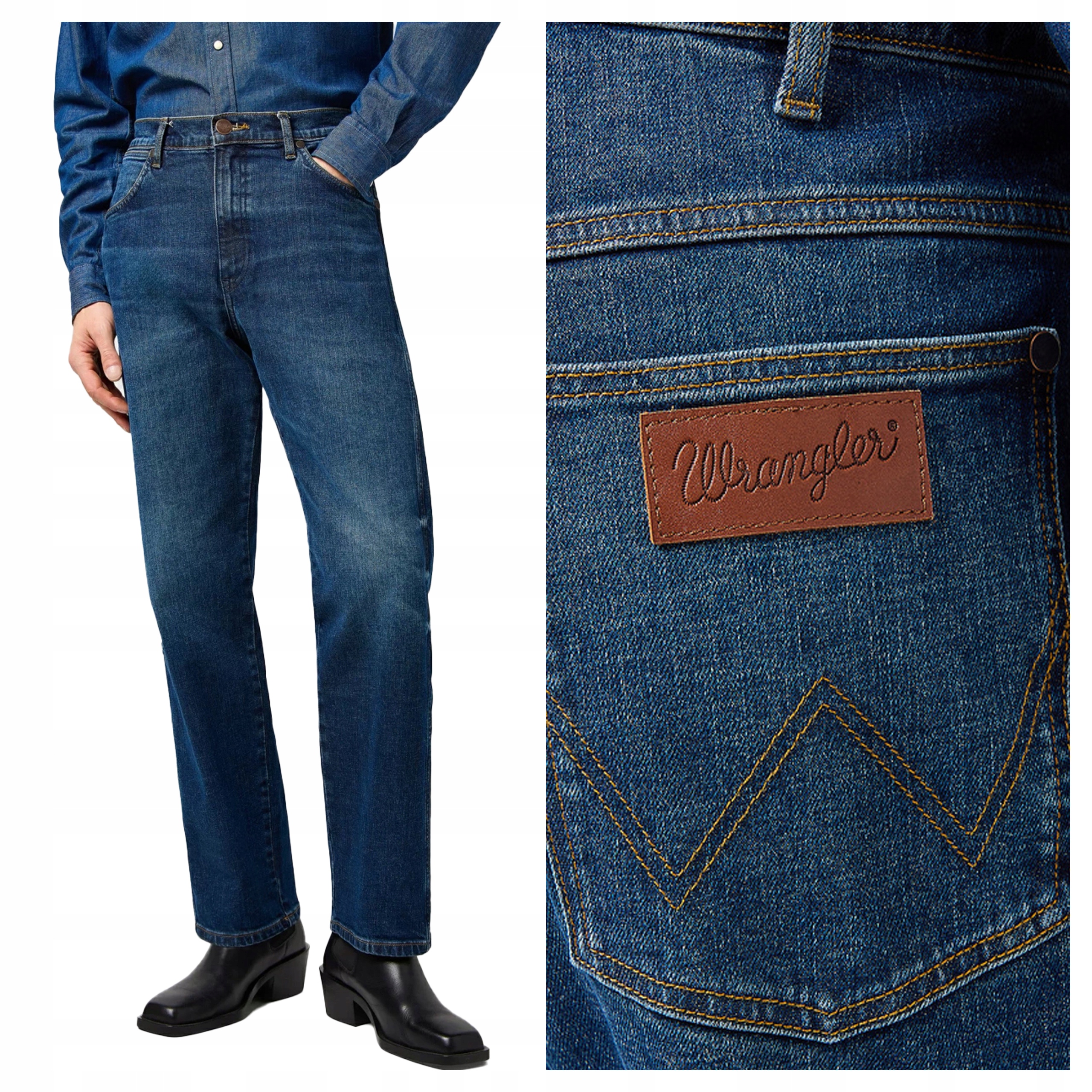 Wrangler Frontier W38 L34 Pánské džínové kalhoty džíny Proste