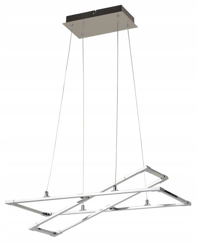 lampa sufitowa wisząca candellux apeti kseros led srebrno szary 4000k