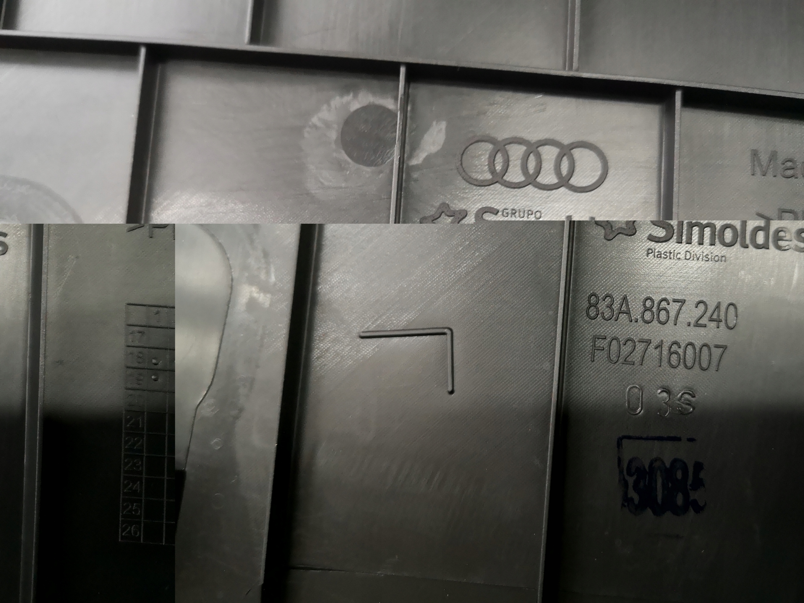 AUDI Q3 83A cover SLUPKA right 83A867240