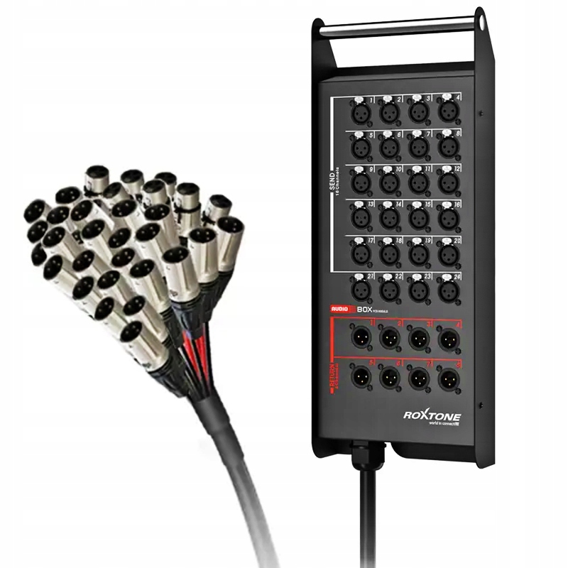 Stagebox Kabel Wieloparowy Multicore 24 in 8 Out 30M Roxtone STBN2408L30