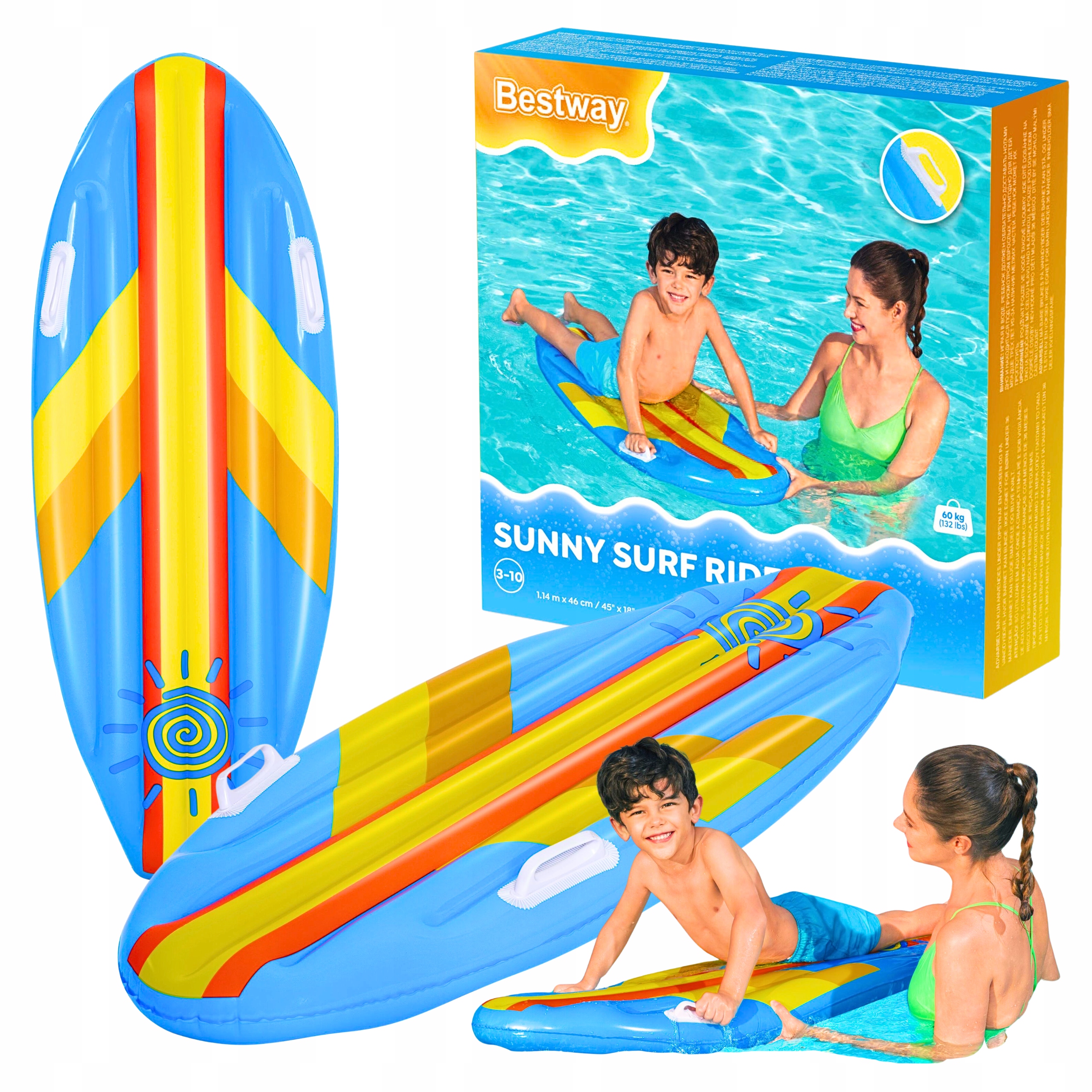 Materac Dmuchany Deska Surfingowa Ponton Nad Wodę Plaże Dla Dzieci Bestway