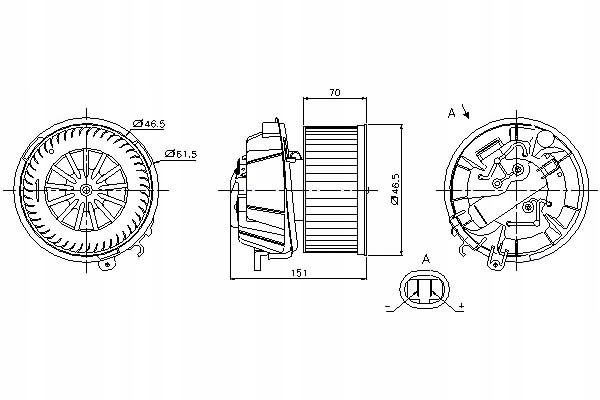 Nissens Dmychadlo Citroen C2, C2 Enterprise, C3 I, Asistent řidiče #28