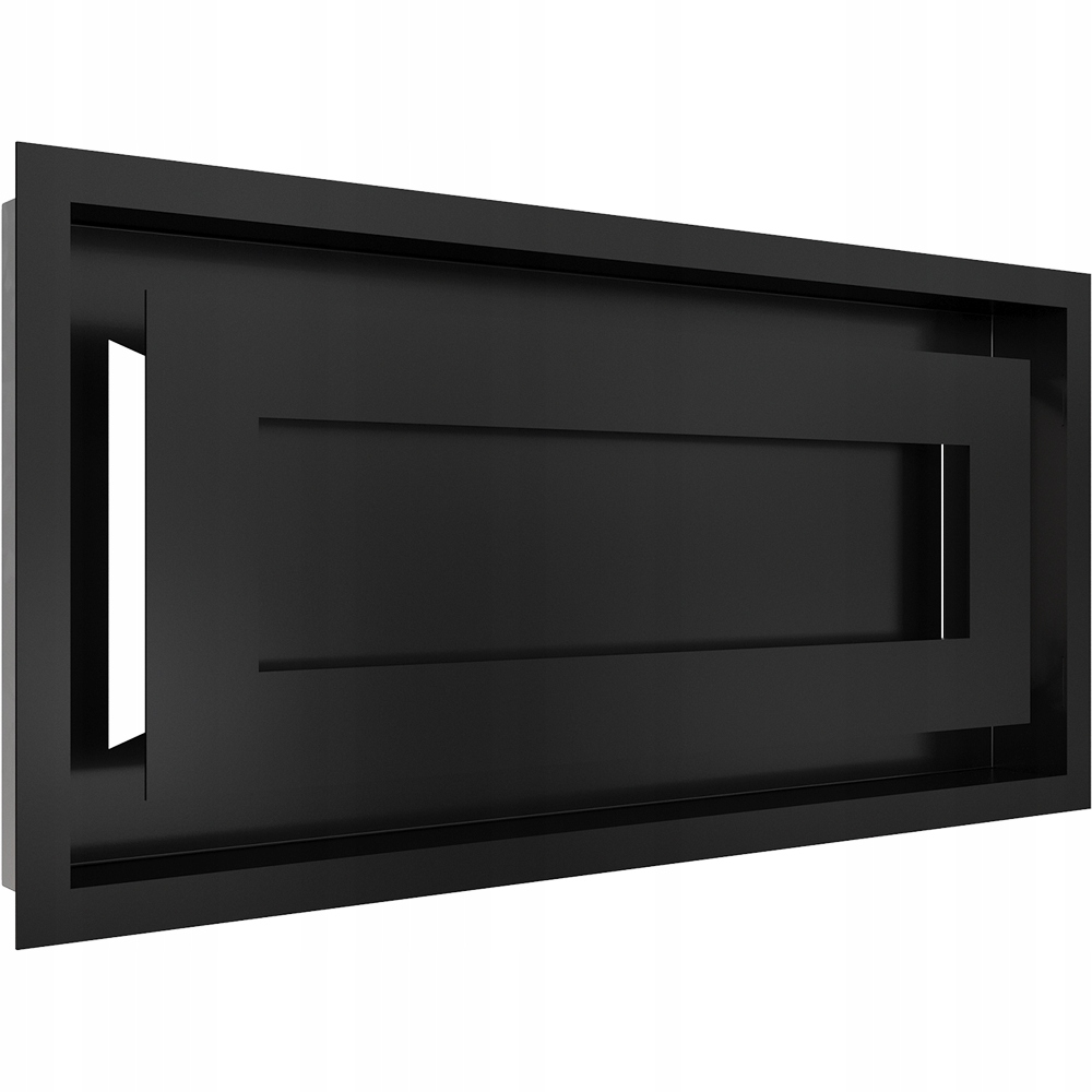 Krbová ventilačná mriežka Wind 22x45 čierna