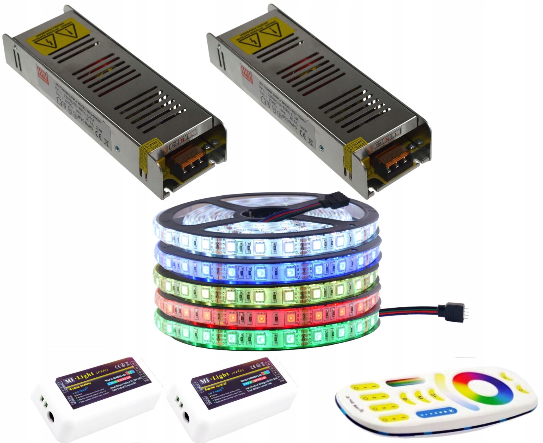 Set Led 300 Rgb 5050 IP65 Mi-Light Premium 25 m
