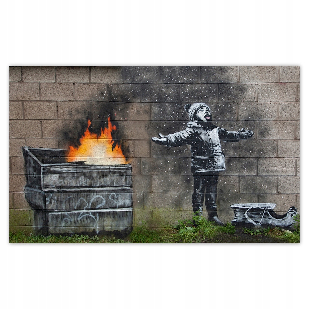 Fototapety vliesové 416x254 Banksy Smog Sneh