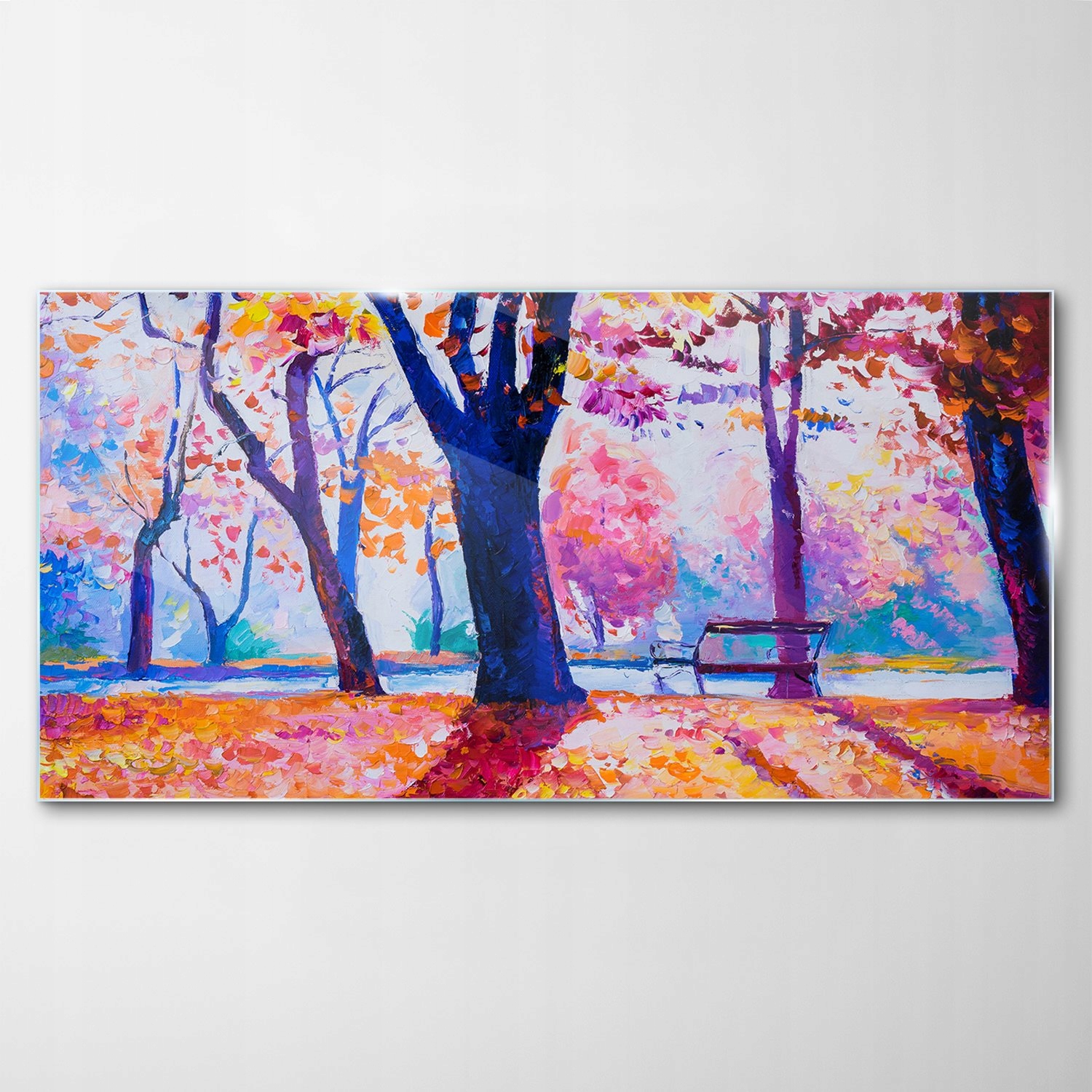 

Hartowany Obraz Szklany Jesień Park Sztuka 120x60