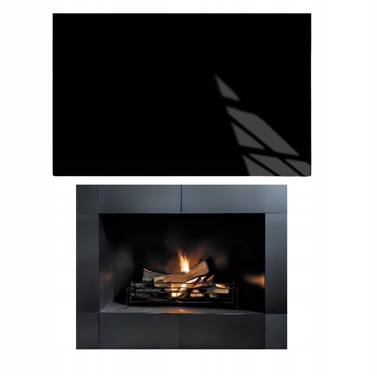 Sklo Pod Krb Koza Černé Tvrzené Sklo Podstavec Rozměr 52x45 cm