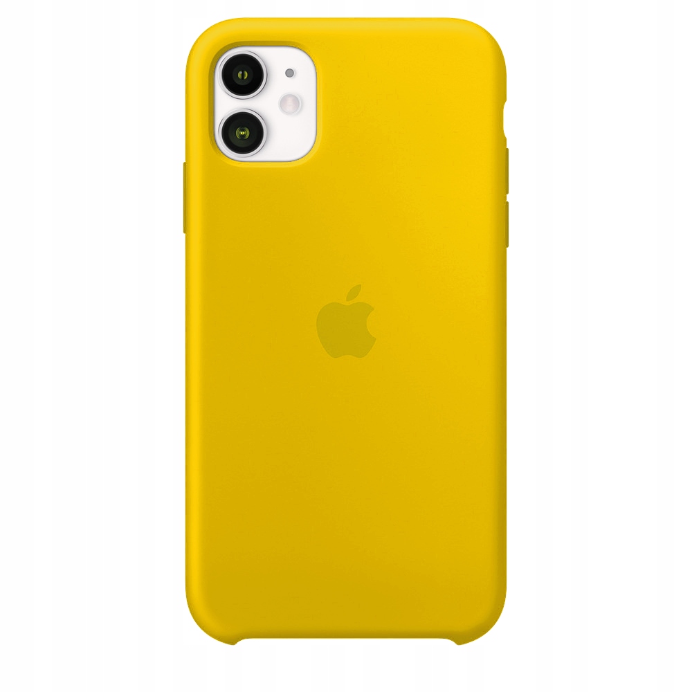 

Plecki silikonowe etui do iPhone 12 Pro Żółte
