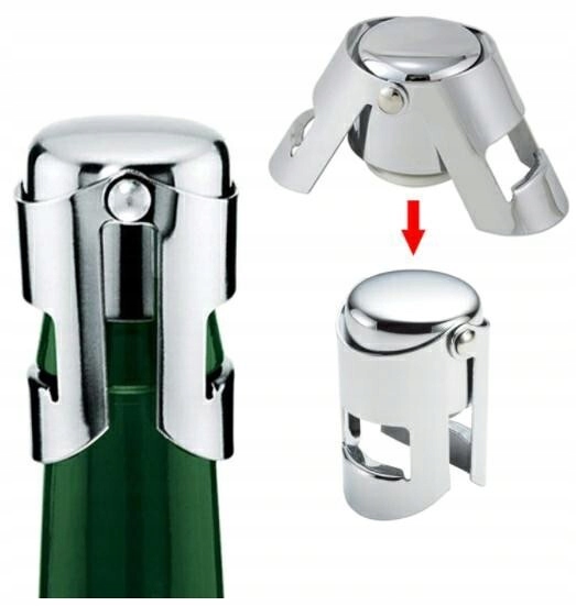 KOREK DO BUTELEK Wina Szampana STALOWY