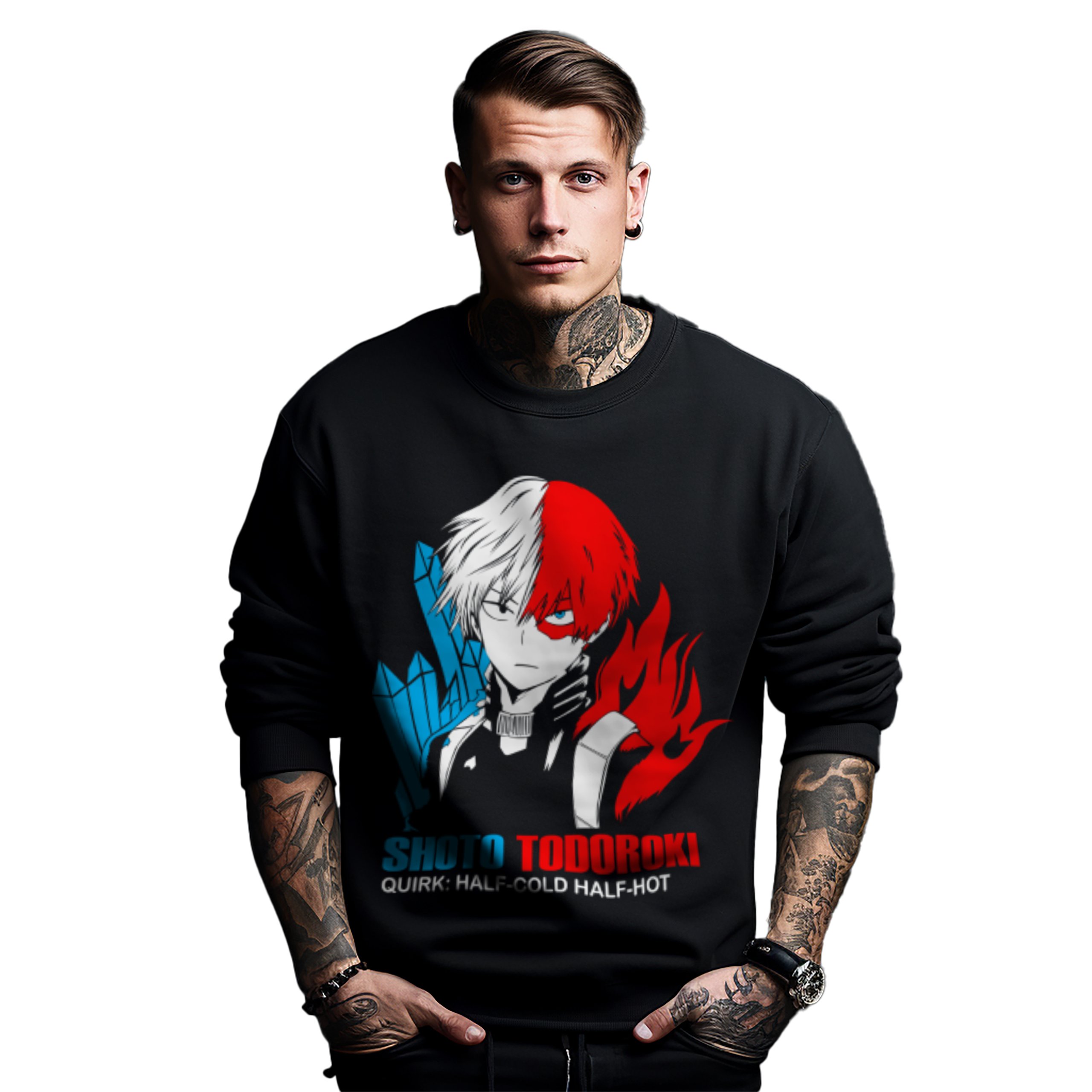 Mikina s potiskem Anime Shoto Todoroki
