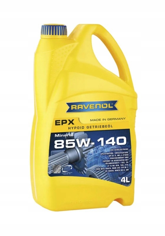 Olej Ravenol 85W140 Epx 4L GL5 MIL-L-2105D Prevodový