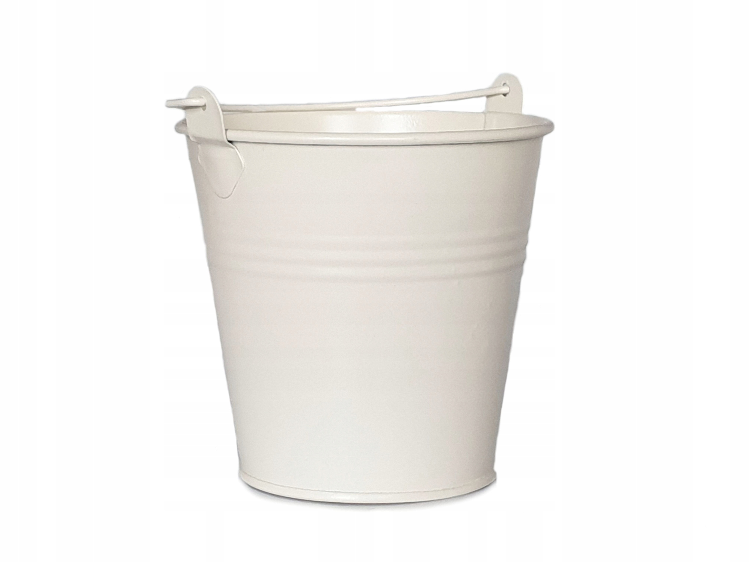 kremowa DONICZKA OSŁONKA WIADERKO OCYNK 13 cm