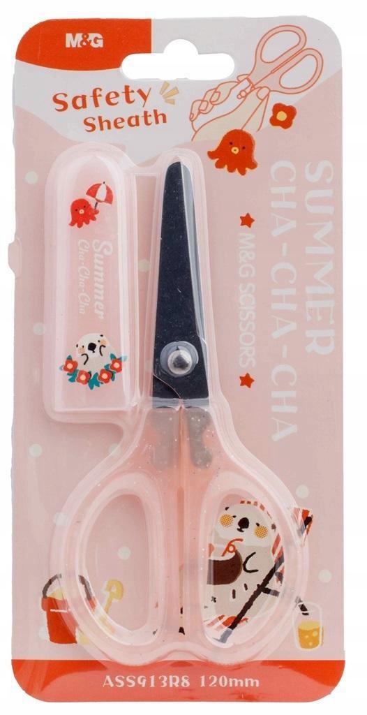 NOŻYCZKI 12CM CHA CHA Z OSŁONKĄ M&G