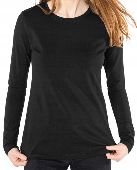 Gładka bluzka LaTynka KOLORY okrągły dekolt R48 Model 8056