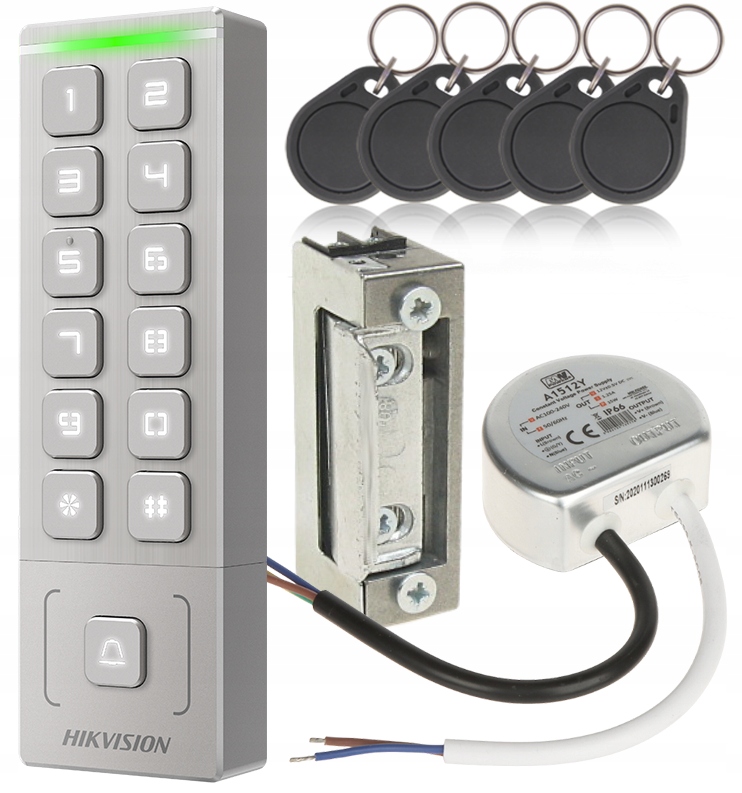 Sada kontroly přístupu Šifrovací zámek Hikvision Mifare Venkovní IP65 Pin