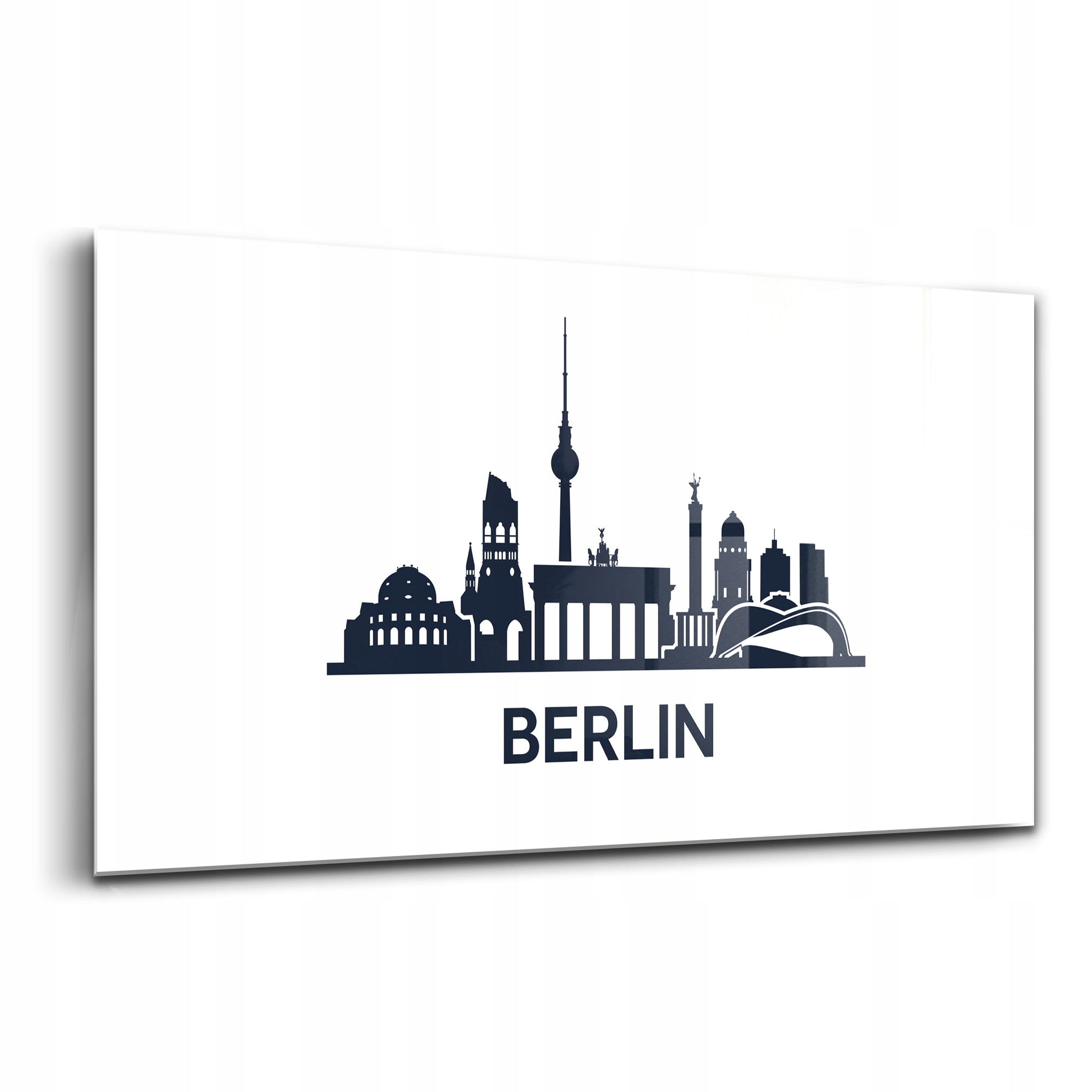 Foto-obraz foto sklo Ilustrace města Berlín