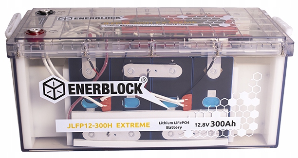 Akumulator litowy LiFePO4 Extreme 300Ah Enerblock Maty grzewcze BMS kamper