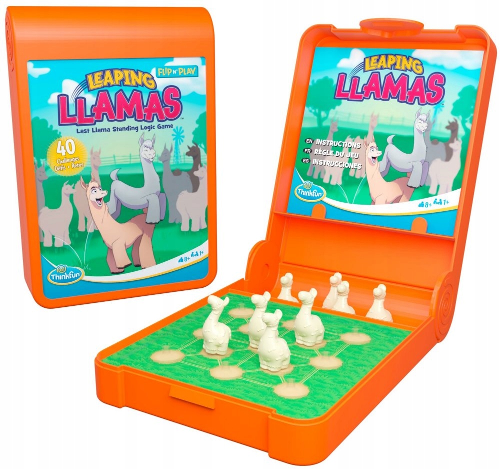 ThinkFun Gra Planszowa logiczna Skaczące lamy Flip & Play