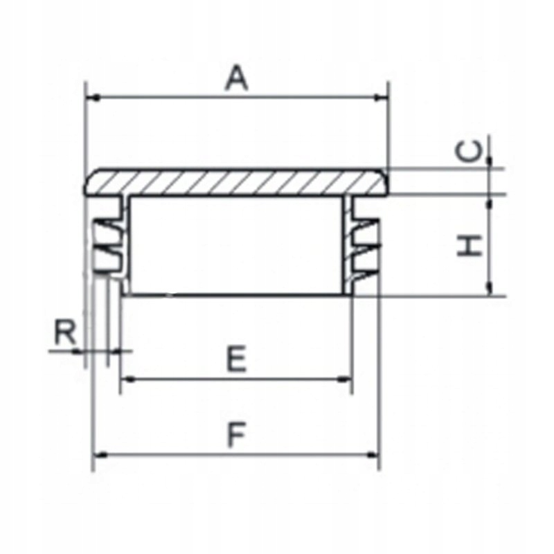 Zaślepka kwadratowa zaślepki profil 30x30 50 sztuk Kod producenta zk