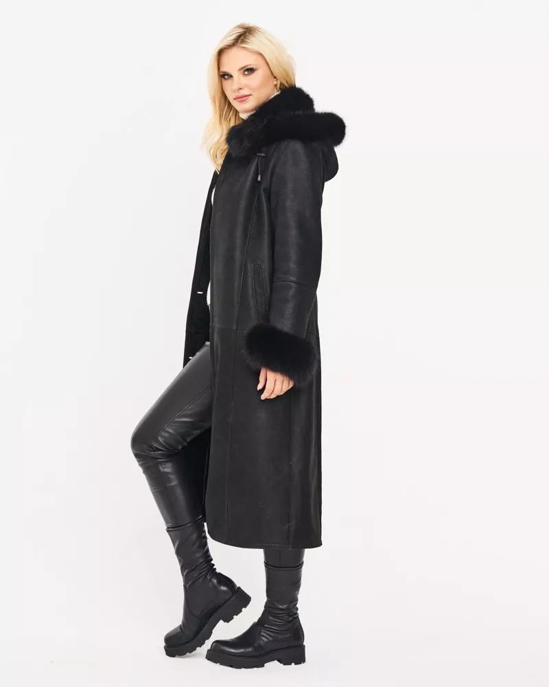 Naturalny damski kożuch Magda obszycie L Płeć kobieta