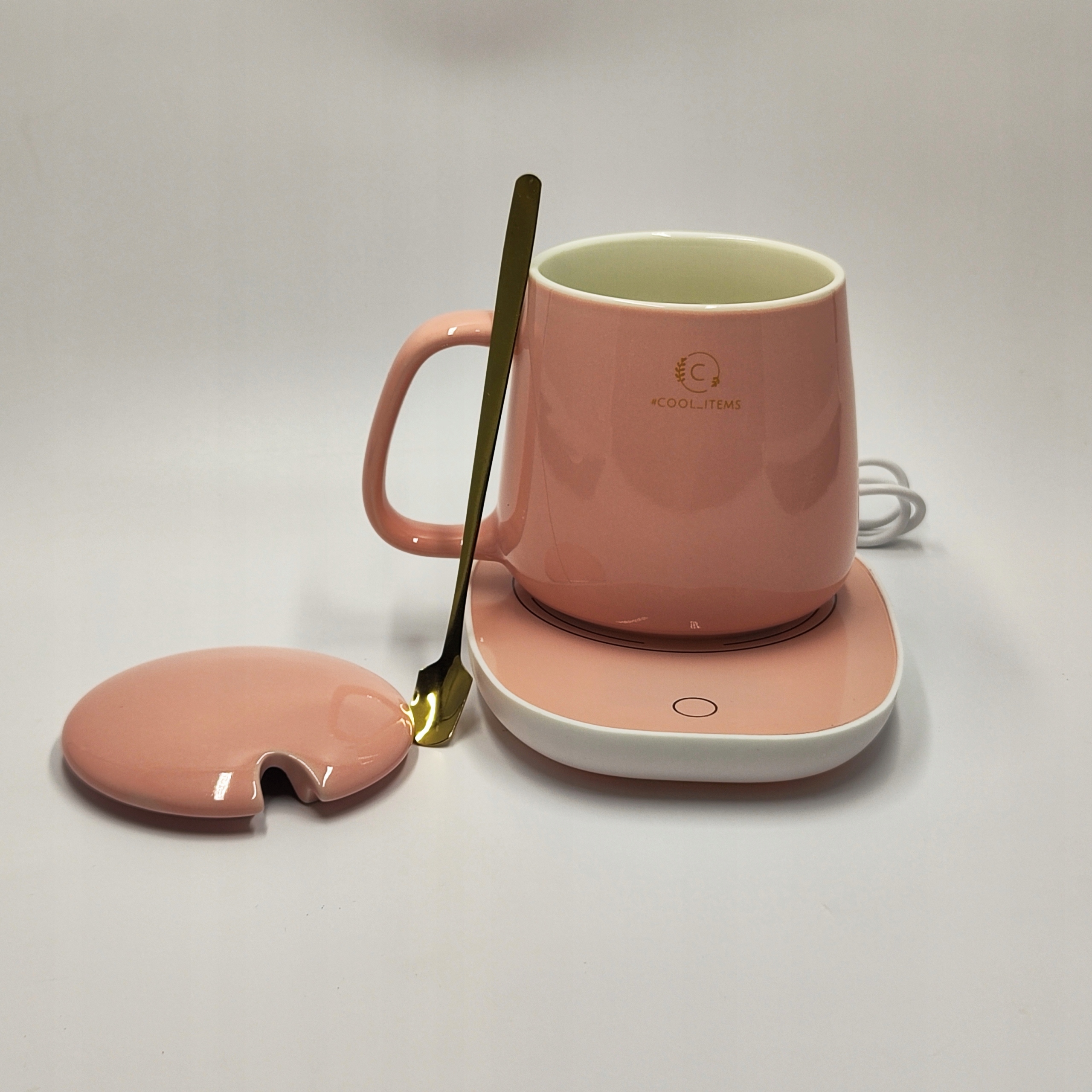 KUBEK DO KAWY HERBATY PODGRZEWACZ USB ŁYŻKA KABEL PREZENT KUBEK ŚWIĄTECZNY Kod producenta K02