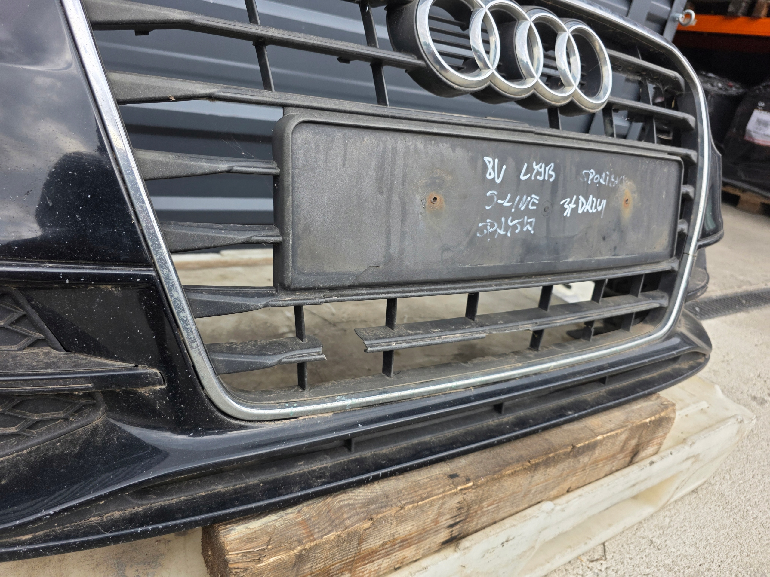 bumper front complete AUDI A3 8V 3-door SPORTBACK S LINE LY9B washers