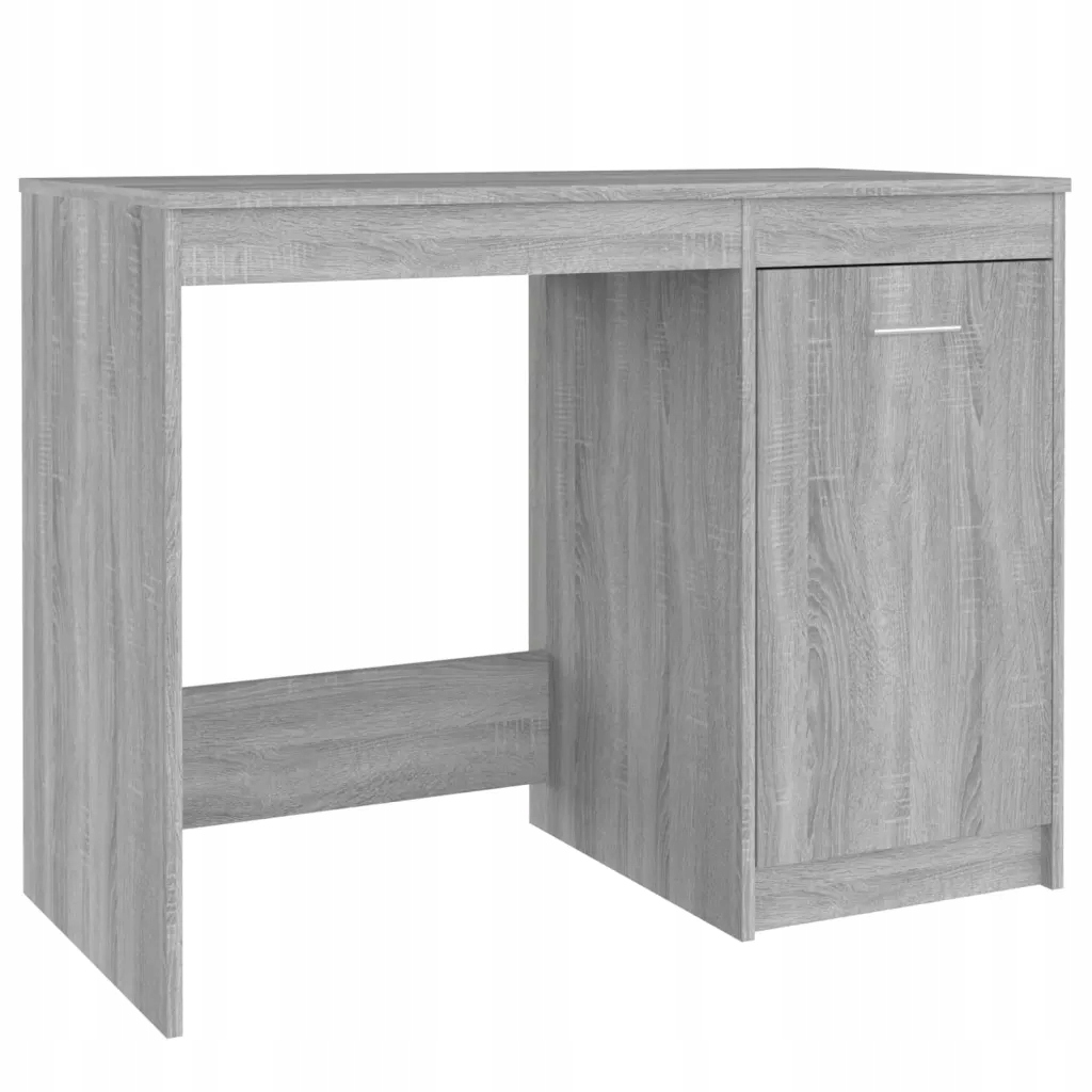 Psací stůl šedý dub sonoma 100 x 50 x 76 cm s vestavěnou skříňkou