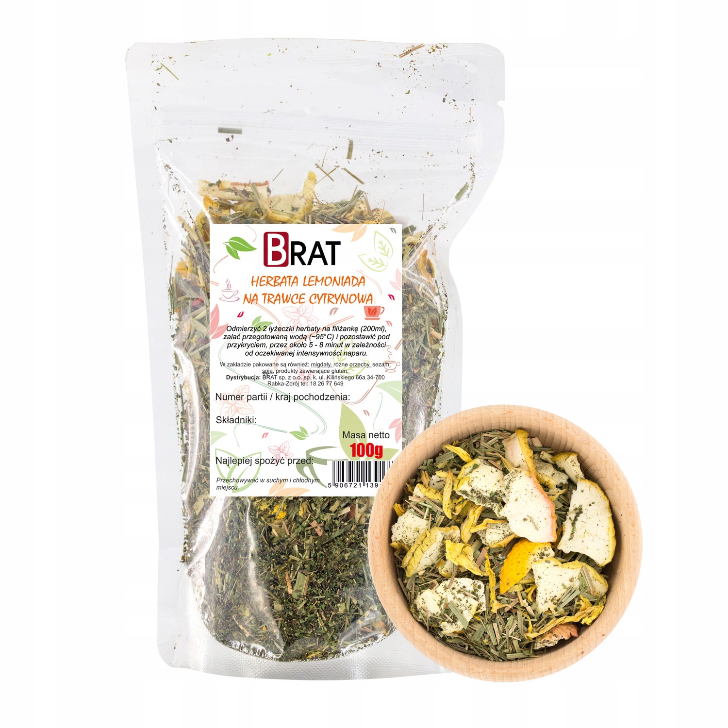 Levně Brat Čaj Limonáda na citronové trávě 100 g