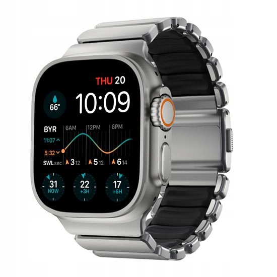 Nomad Stratos tytanowa bransoleta do Apple Watch 4/5/6/7/8/9/SE 44/45mm