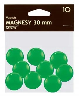 

Magnesy do tablic 30mm (10szt) zielone