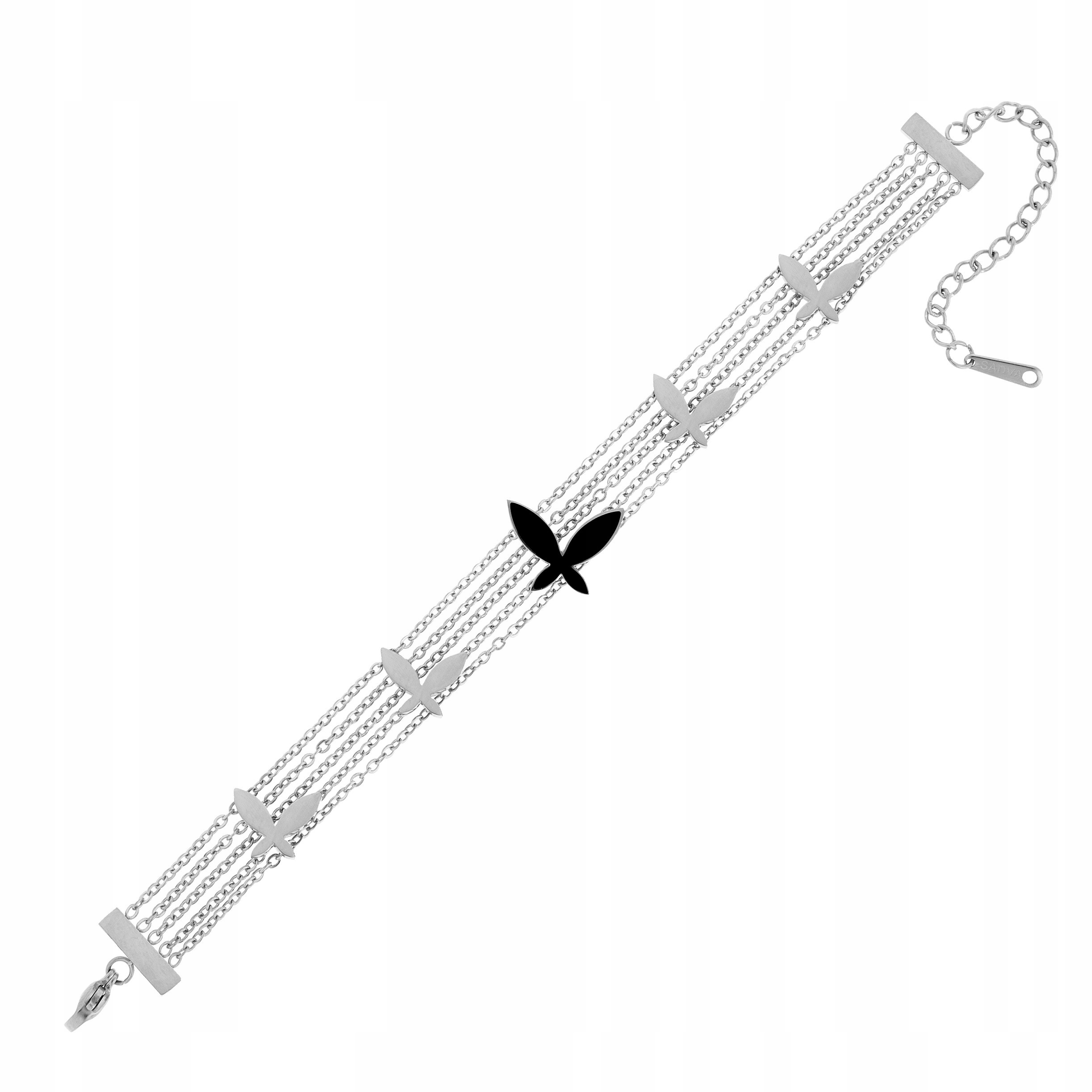 

Bransoletka na łańcuszku z motylami Sadva