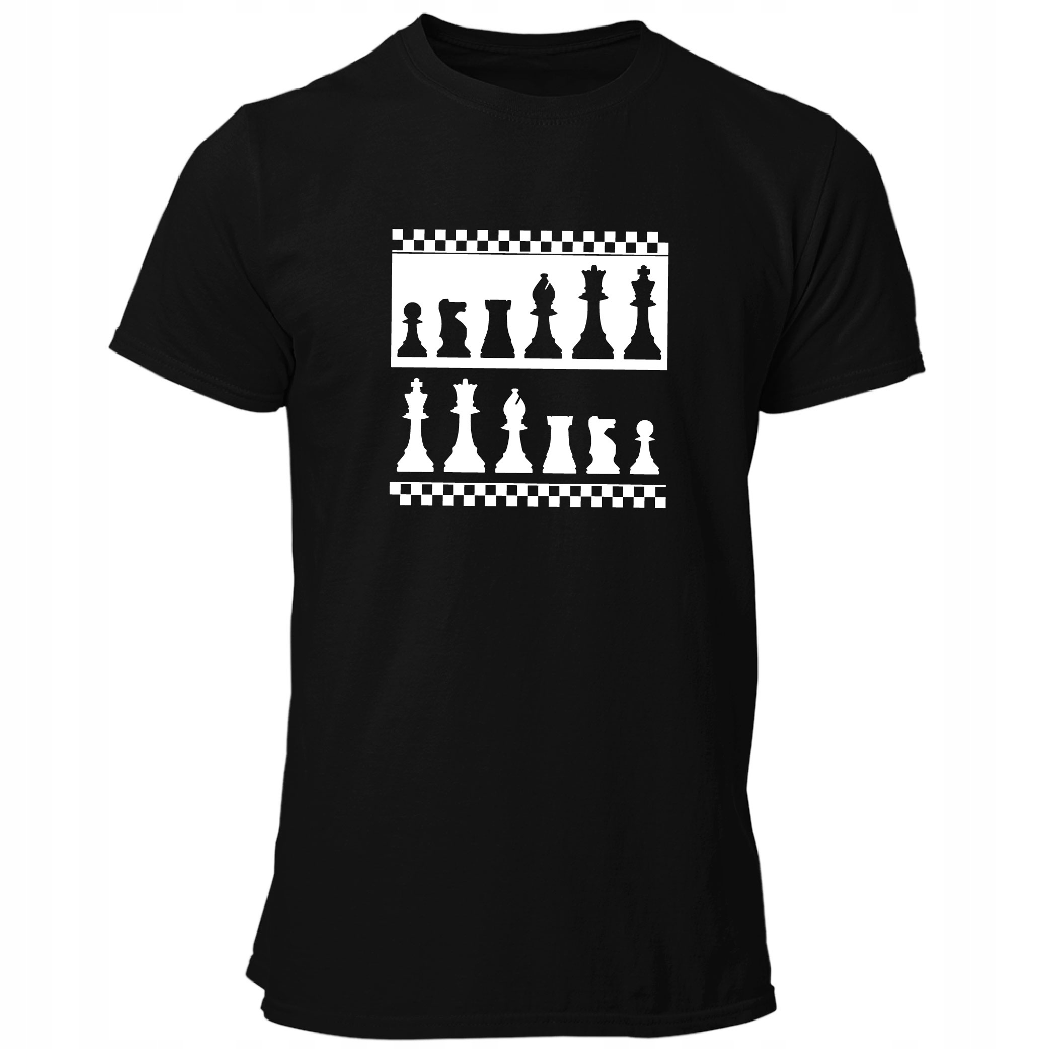 

Tshirt Szachownica Król Królowa Wieża Szach Mat