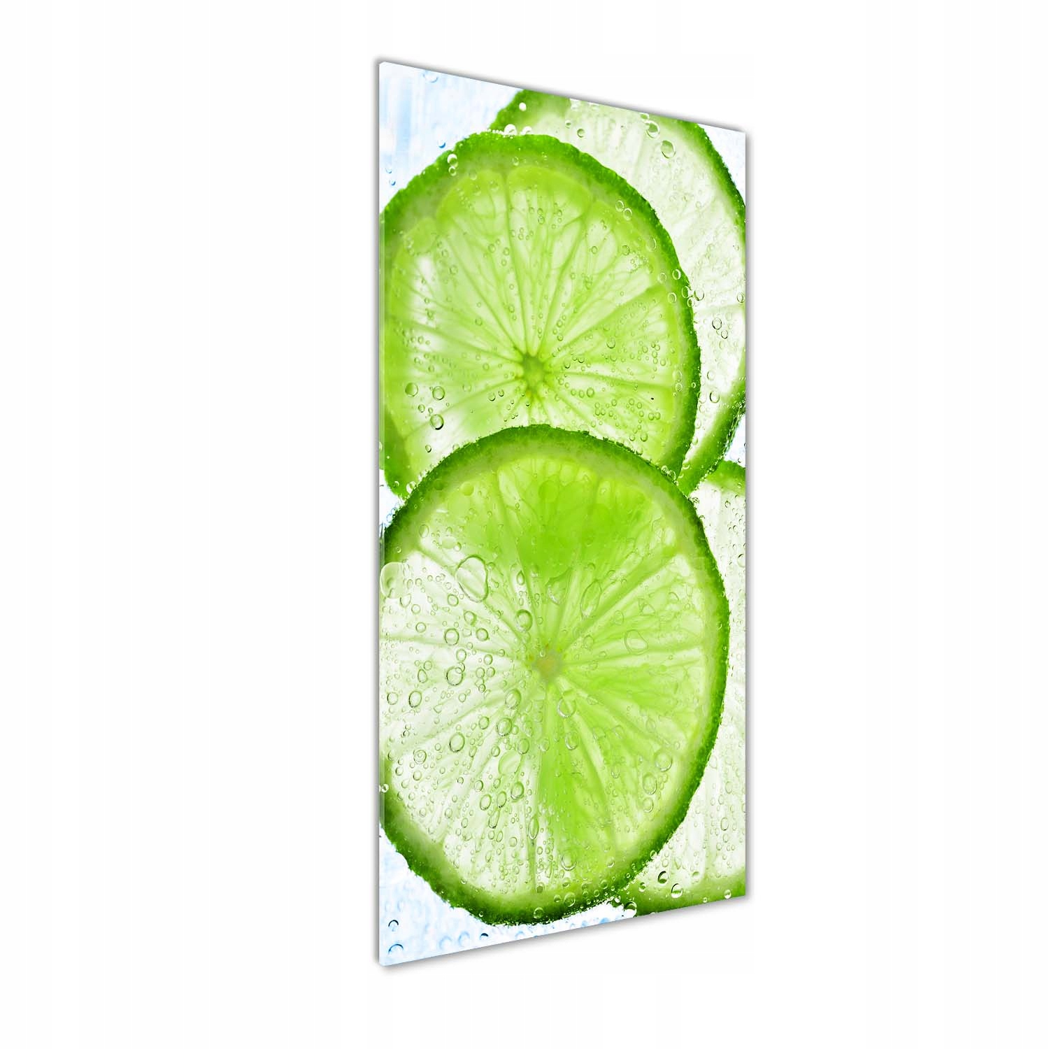 

Foto obraz szklany pionowy Limonka pod wodą 50x125