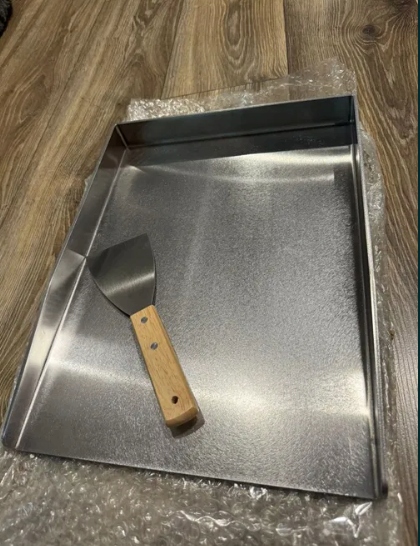 Grilovacia doska nerezová oceľ 30x40 cm plancha gril Bbq