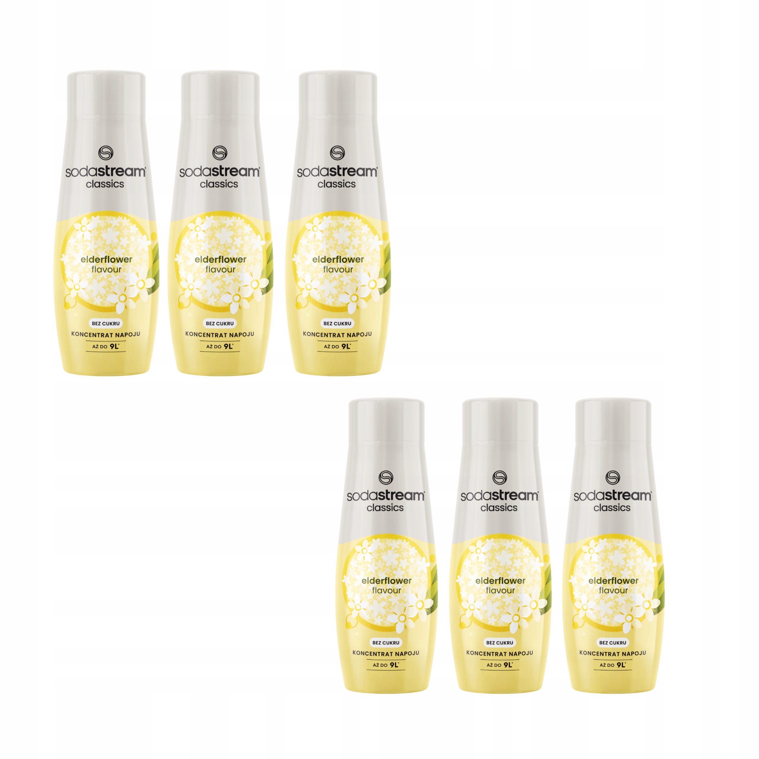 Levně Sirupy do perlivé vody Sodastream 6x Elderflower příchuť bezový květ x6