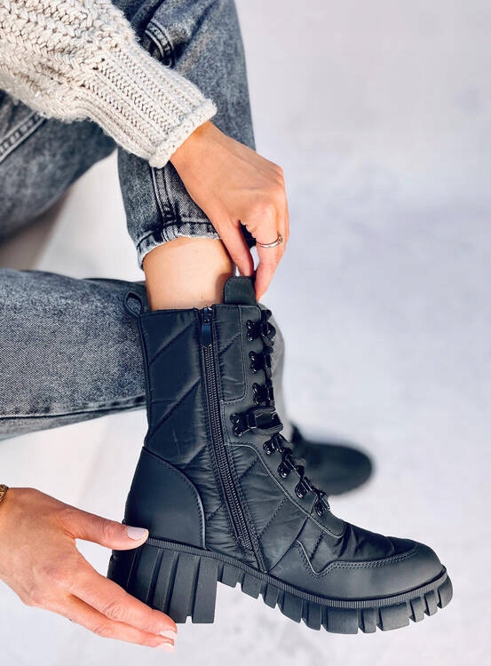 Botki ortalionowe JEWEL BLACK rozmiar 41 Marka bez marki