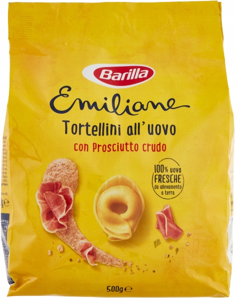 Levně 2x Emiliane Tortellini Prosciutto Crudo 500g Barilla