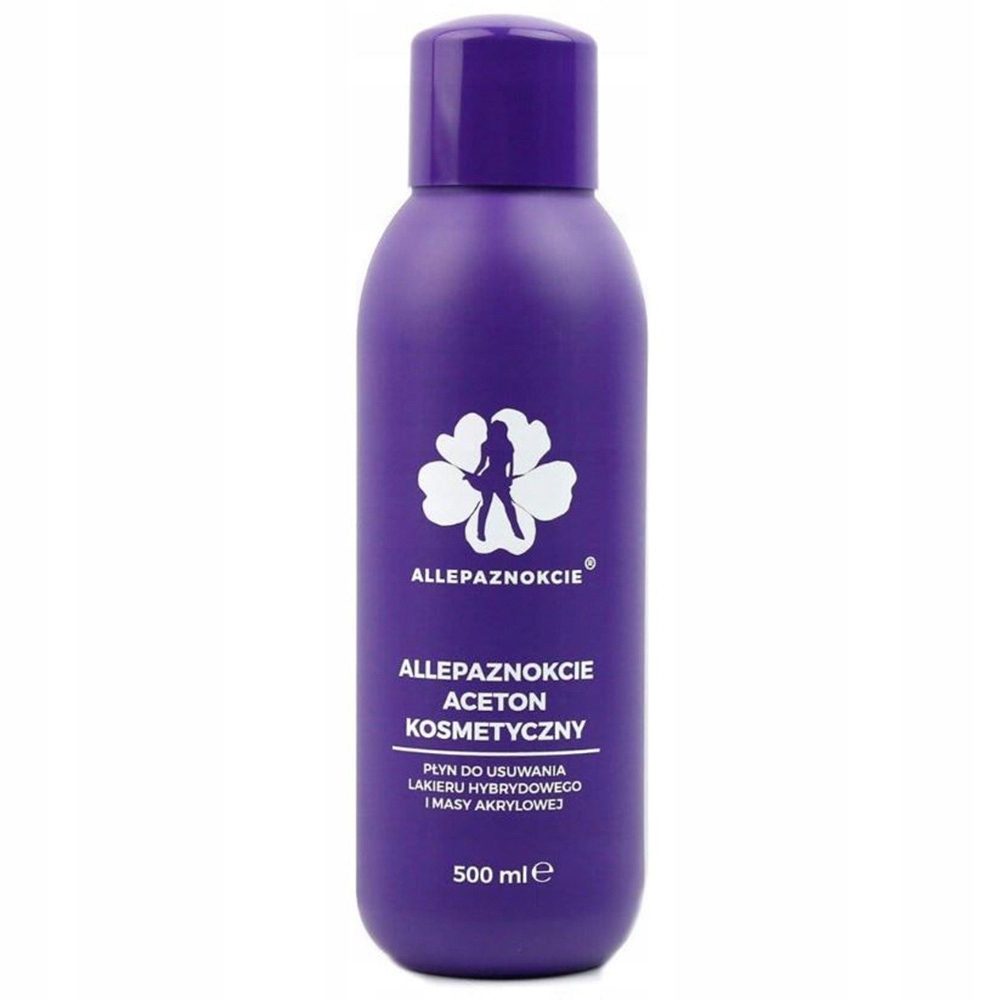 ACETON KOSMETYCZNY PŁYN DO USUWANIA HYBRYDY ŻELU 500 ML