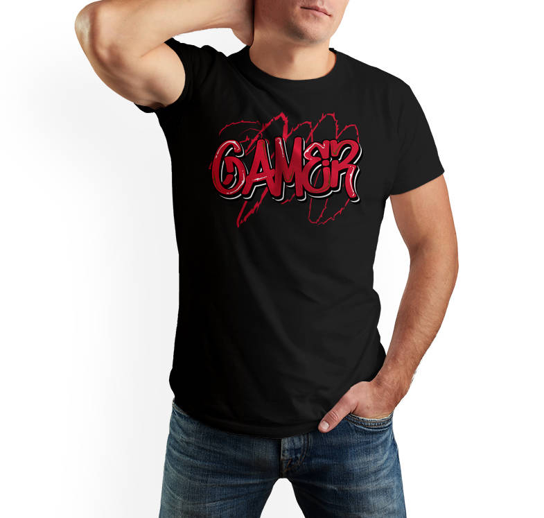 

Koszulka Gamer t-shirt męski Dla Gracza czarny M
