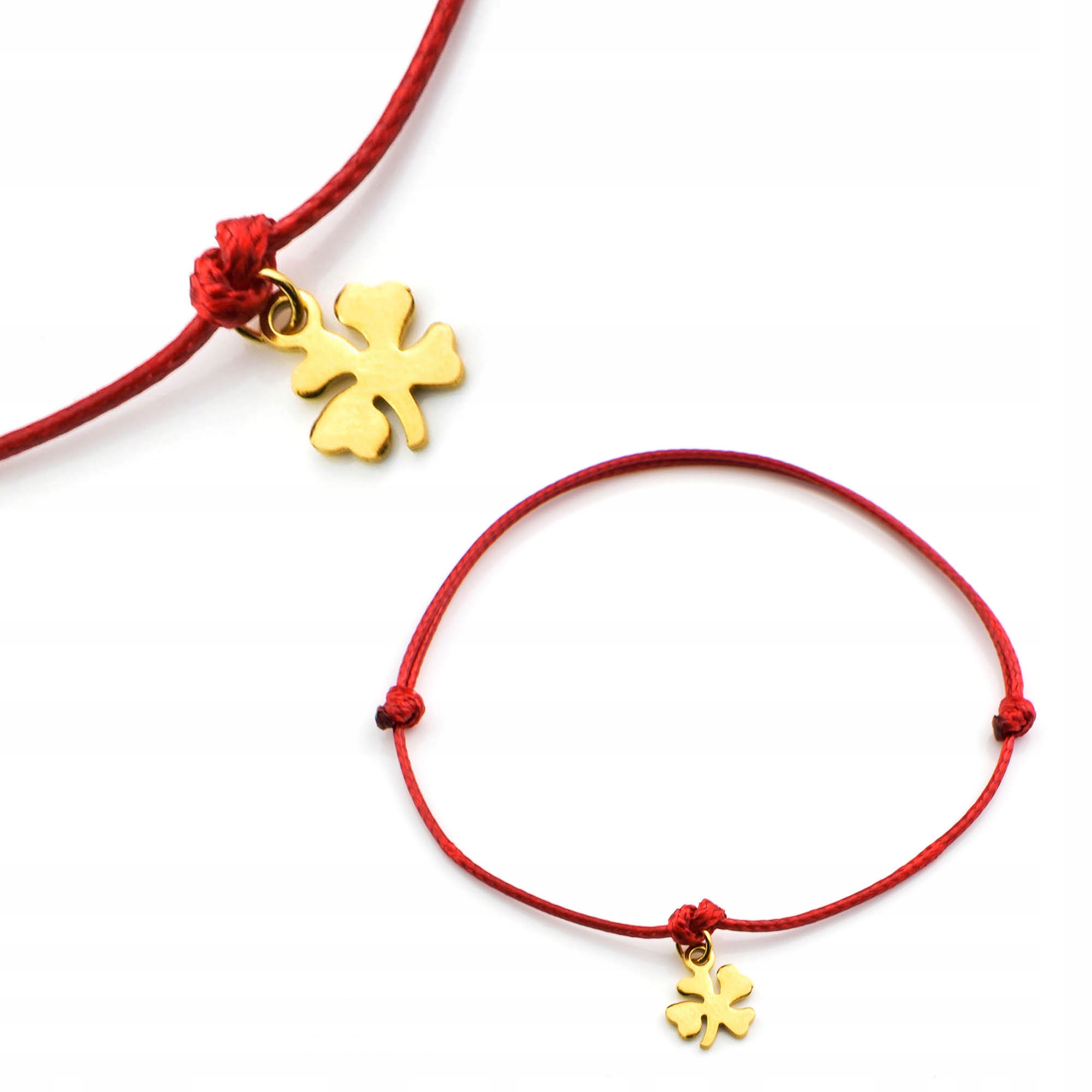 

Bransoletka Koniczynka Szczęścia Sznurkowa Kabała