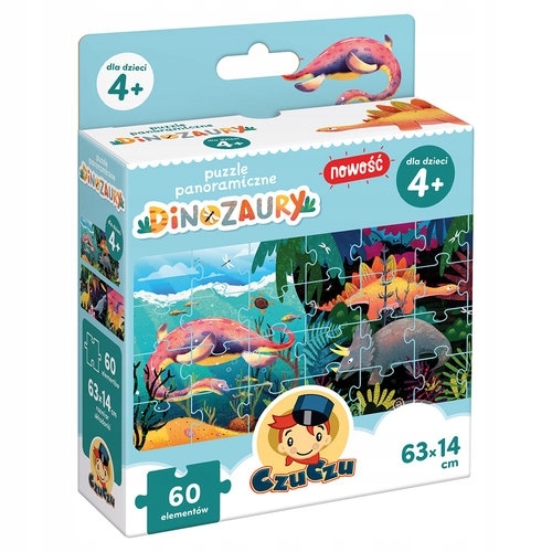 

CzuCzu Puzzle panoramiczne Dinozaury 4+