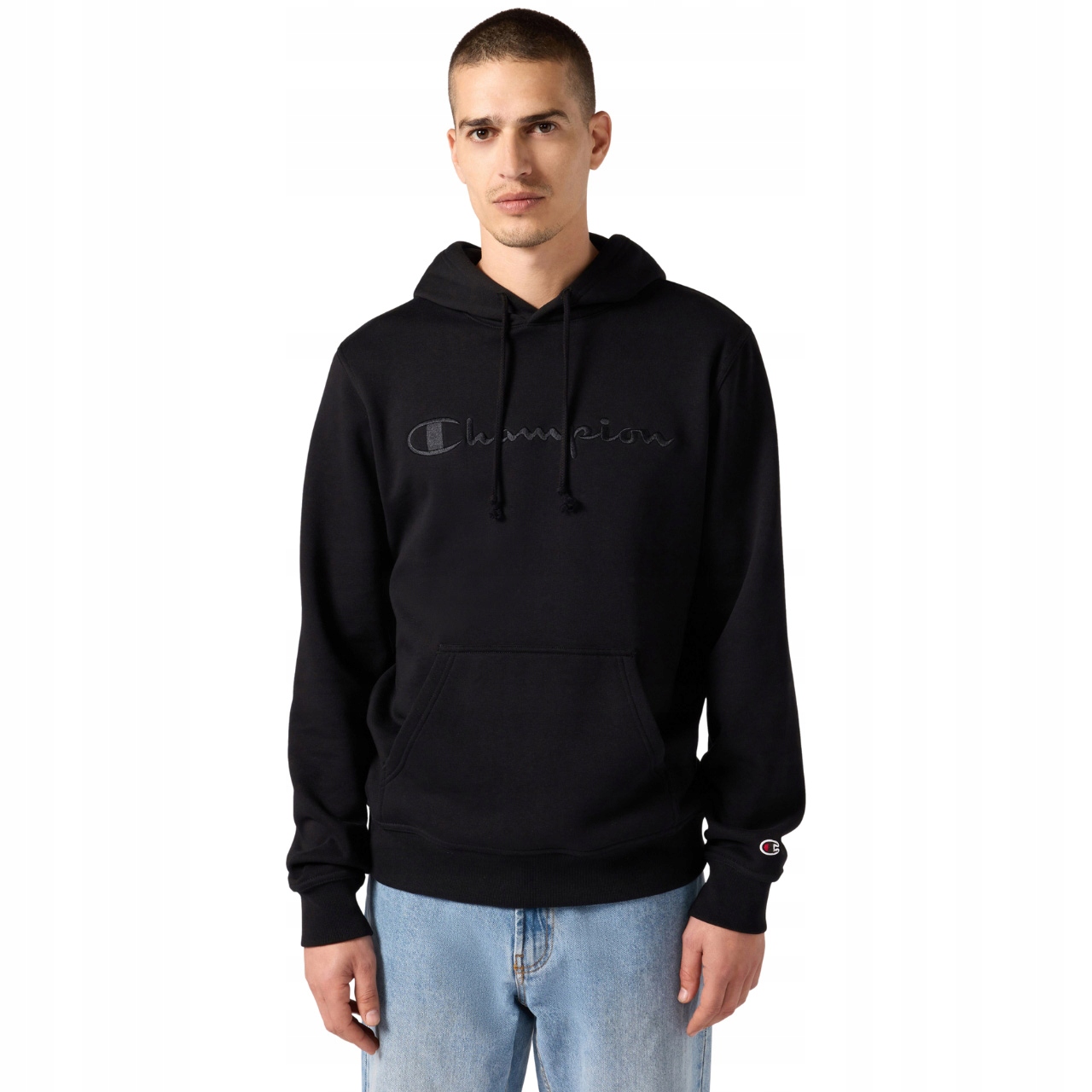 Pánská mikina Champion Hooded Sweatshirt černá 220271 KK001 Velikost XL