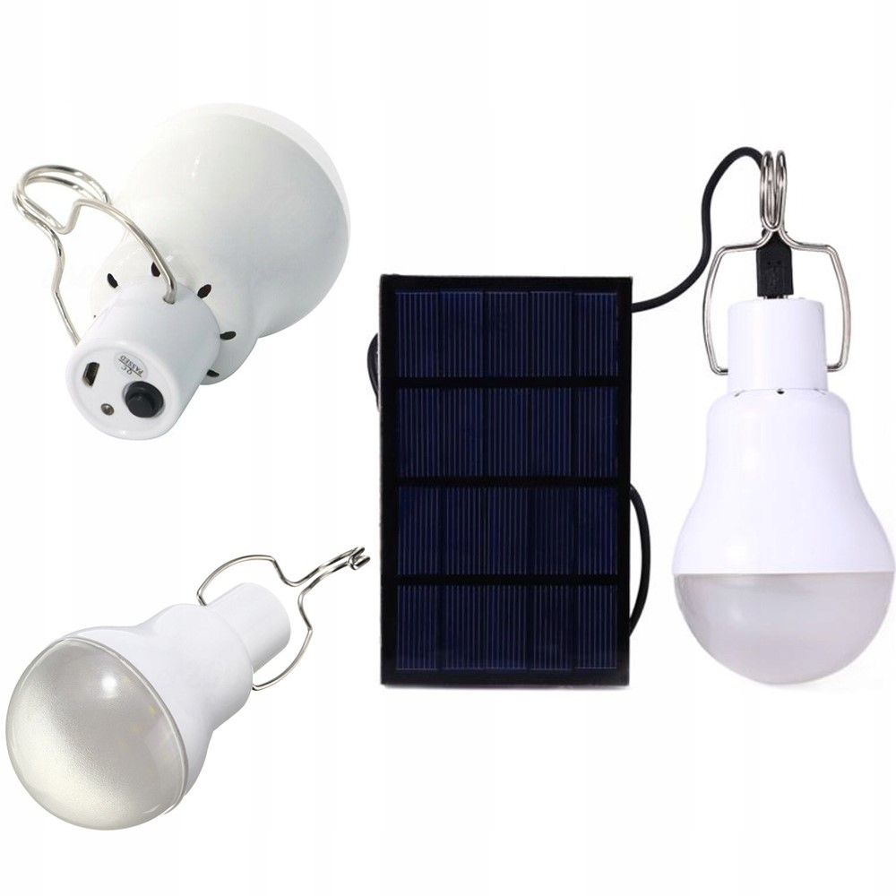 Żarówka led z panelem solarnym 10W 12 LED Kod producenta SP1248