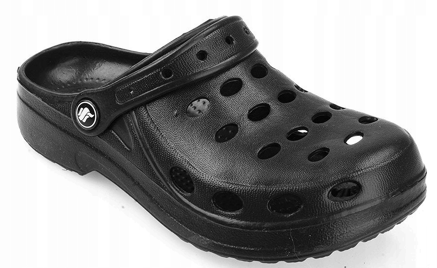 

4458 Czarne Męskie Klapki Chodaki Kroksy 43