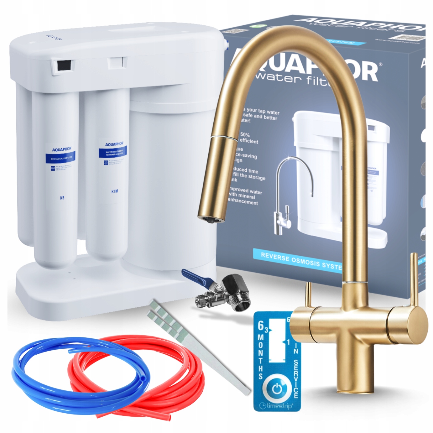 Filtr Pod Zlew Do Wody Kuchenny Zestaw Z Bateria Kuchenna Trójdrozna Atest